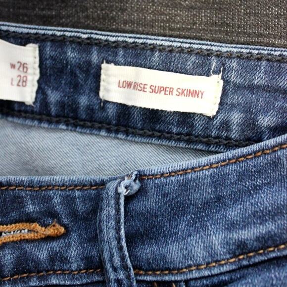 Hollister Jean Shorts Size 3S Low Rise Super Skinny Cut Offs - Picture 7 of 9